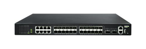 DCN L3 layer aggregációs switch PIM router funcióval 8x 10/100/1000Base-T RJ45 + 24x 100/1000Base-X SFP+ + 2x 40GBase-X QSFP