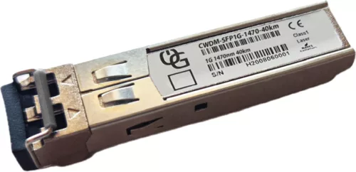 OpenGate, 1.25G, CWDM SFP, 1470nm, 40km, DDM, Dual LC, SMF