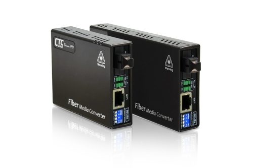 CTC Union FMC nem menedzselhető Fast Ethernet konverter,SC, 20km, Tx1310 /Rx1550nm (A type), 17dB