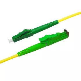   E2000/APC (R&M)-LC/APC monomódusú szimplex patch kábel, 2mm LSOH köpeny, OS2 G657.A1 szál, 5m