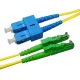 E2000/APC (R&M)-SC/UPC monomódusú duplex patch kábel, 2mm LSOH köpeny, OS2 G657.A1 szál, 0,5m