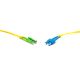 Duplex patch kábel  2 x E2000/APC + 2 x SC/UPC csatlakozóval, 3mm duplex core 9/125 LSZH, 2 m