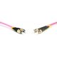 Duplex patch kábel  2 x ST/UPC + 2 x FC/UPC csatlakozóval, 3mm duplex core 50/125 OM4 LSZH, 5 m