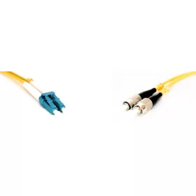   Duplex patch kábel  2 x FC/UPC + 2 x LC/UPC csatlakozóval, 3mm duplex core 9/125 LSZH, 2 m