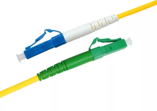 LC/UPC-LC/APC monomódusú szimplex patch kábel, 2mm LSOH köpeny, OS2 G657.A1 szál, 10m