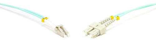 Duplex patch kábel  2 x SC/UPC + 2 x LC/UPC csatlakozóval, 3mm duplex core 50/125 OM4 LSZH, 30 m