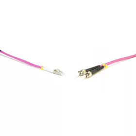   Duplex patch kábel  2 x ST/UPC + 2 x LC/UPC csatlakozóval, 3mm duplex core 50/125 OM4 LSZH, 15 m