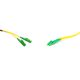 E2000 kompatibilis duplex patch kábel  2xLSH/APC + 2xLC/APC csatlakozóval, 3mm, 9/125 LSZH,10m