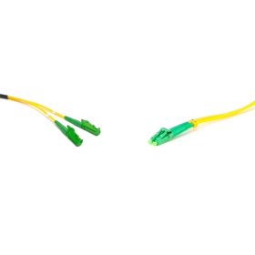 E2000 kompatibilis duplex patch kábel  2xLSH/APC + 2xLC/APC csatlakozóval, 3mm, 9/125 LSZH, 5 m   E2000 kompatibilis duplex patch kábel  2xLSH/APC + 2xLC/APC csatlakozóval, 3mm, 9/125 LSZH, 5 m