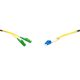 E2000 kompatibilis duplex patch kábel  2xLSH/APC + 2xLC/UPC csatlakozóval, 3mm, 9/125 LSZH, 3 m