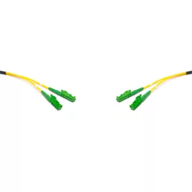  E2000 kompatibilis duplex patch kábel  4 x LSH/APC csatlakozóval, 3mm, 9/125 LSZH, 30 m