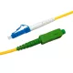 SC/APC-LC/UPC monomódusú szimplex patch kábel, 3mm LSOH köpeny, OS2 G657.A1 szál, 2m