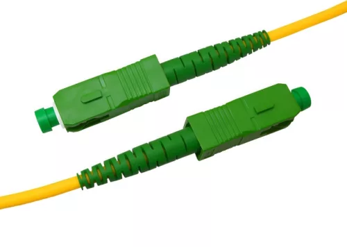 SC/APC monomódusú szimplex patch kábel, 3mm LSOH köpeny, OS2 G657.A1 szál, 3m
