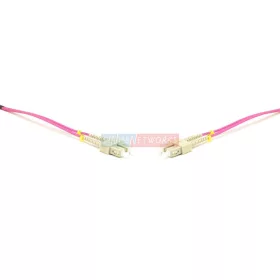   Duplex patch kábel  4 x SC/UPC csatlakozóval, 3mm duplex core 50/125 OM4 LSZH, 20 m