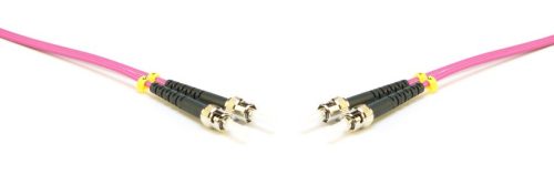 Duplex patch kábel  4 x ST/UPC csatlakozóval, 3mm duplex core 50/125 OM4 LSZH, 3 m