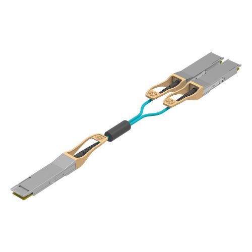 Gigalight 200G QSFP-DD - 2x100G QSFP28  Direct Attach aktív optikai kábel (AOC), 20m, OM3 MMF
