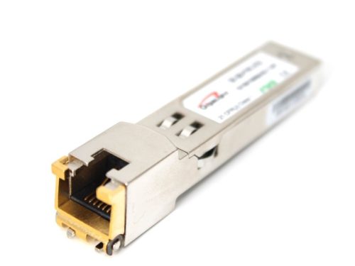 Gigalight SFP modul, 10/100/1000M, TX tiltás és Link LOS funkcióval, 100m táv., RJ-45,0~70 hőm. tart