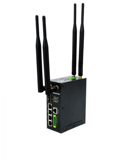 4G router, beépített 4G modul, 2xGE SFP + 4xGE RJ45, RS232/RS485, 802.11b/g/n WLAN VDC 24/48V