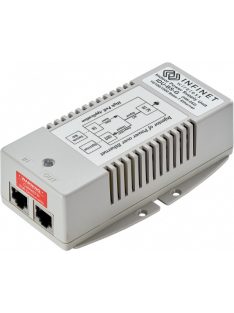  Infinet gigabit ethernet AC(110-240VAC) - 48VDC  beltéri tápegység, RJ-45 csatlakozókkal