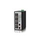 CTC nem menedzselhető ipari PoE switch,16x10/100BaseT (8xPoE+ 30W),2x1000Base-X SFP,240W,-40°C~75°C