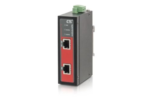 CTC Union passzív ipari GigaBit PoE+ 30/60W Injector, 12/24V/48V bemenet, -40~75°C