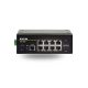 DCN Ipari gigabit L2 access switch (R2), 8x 10/100/1000Base-T RJ45 with PoE + 2x 100/1000Base-X SFP, -40°C +85°C, Power Supply: (50~57)V DC