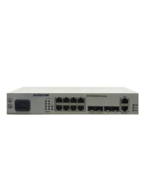 Raisecom menedzselhető L2 Gigabit access switch, 8x10/100/1000Base-T + 4xGE SFP port, AC PSU