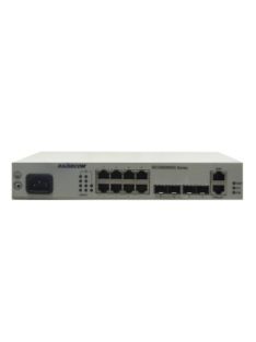   Raisecom menedzselhető L2 PoE switch (124W budget), 8x10/100/1000Base-T + 4x1/10GE SFP+ port, AC PSU