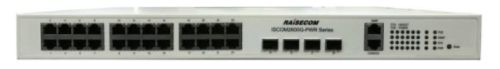 Raisecom menedzselhető L2 Gigabit access switch, 24x100/1000Base-X SFP + 4x1/10GE SFP+ port, 2xAC PSU