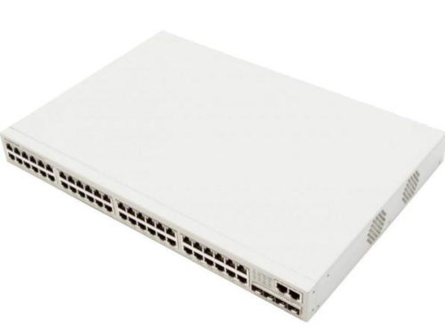 Raisecom menedzselhető L2+ GE switch, 48x10/100/1000Base-T+4x10GE SFP+ port, 1 x AC PSU