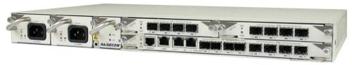 Raisecom 1U EPON OLT alap konfig: 4xEPON SFP,4xGE SFP+2xGE RJ45, 2xAC PSU,2 bővítőhely (SFP nélkül)