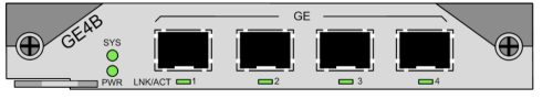 4xGE SFP bővítőkártya Raisecom ISCOM5508 és ISCOM5508-GP OLT-hez (SFP modulok nélkül)