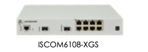 Raisecom PoE XGS-PON MDU (bridge) ONT, 1xSC/APC uplink, 7xGE+1x2.5G RJ45 802.3af/at PoE+1x10G SFP+ port, fémházas, AC tápegység