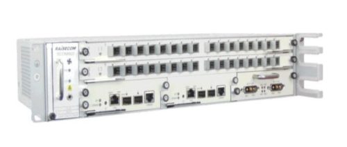 Raisecom 2U EPON OLT alap konfiguráció: 16 EPON SFP port, 2xGbE/10GbE port, 1 ventillátor, AC PSU