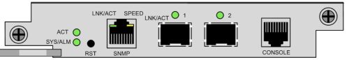 Rendszer menedzsement és 2x10GE SFP+ uplink bővítőkártya Raisecom ISCOM6820-GP/EP 2U sasszékhoz