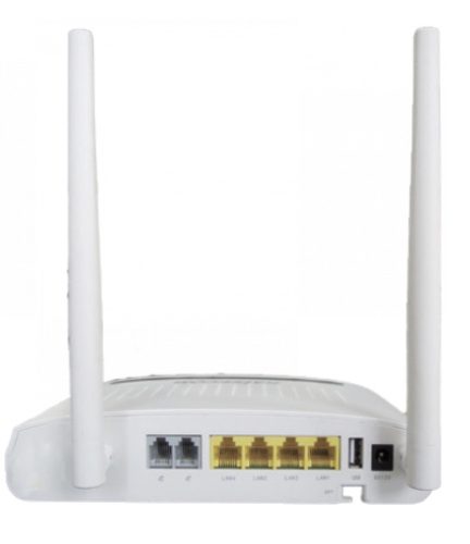 Raisecom GPON HGU (home gateway) Wi-Fi 5 ONT,4xGE,2xFXS,1xUSB2.0,kétsávos AC1200 WLAN,EU táp (külső)