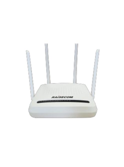 Raisecom XG-PON HGU (home gateway) Wi-Fi 6 ONT, 1xSC/APC, 4xGE, 1xFXS, 1xUSB 2.0, kétsávos AX1800 WLAN, EU táp (külső)