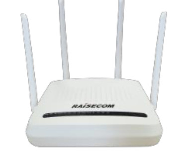 Raisecom XG-PON HGU (home gateway) Wi-Fi 6 ONT, 1xSC/APC, 4xGE, 1xFXS, 1xUSB 2.0, kétsávos AX1800 WLAN, EU táp (külső)