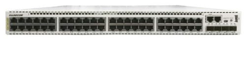 Raisecom menedzselhető L2+ aggregátor switch, 48xGE GE + 4x1000M/10G SFP+, extra bővítőhely. 2xDC táp, 0~50°C.