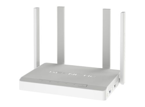 KEENETIC Hero, 5 portos AX1800 Mesh Wi-Fi router, asztali kivitel, 4xRJ45+1xRJ45/SFP GE port, 1xUSB 2.0+1xUSB 3.0, VPN, Szülői felügyelet, Média srv