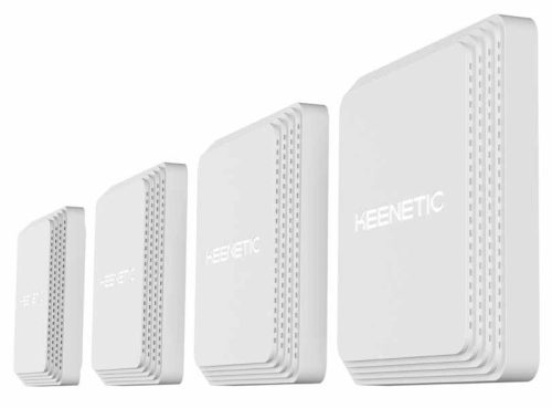 KEENETIC Orbiter Pro 4db-os csomag,  AC1300 Mesh Wi-Fi Access Point, fali/mennyezeti rögzítés, 2x1Gbps port (1xPoE bemenet), VPN kliens/szerver