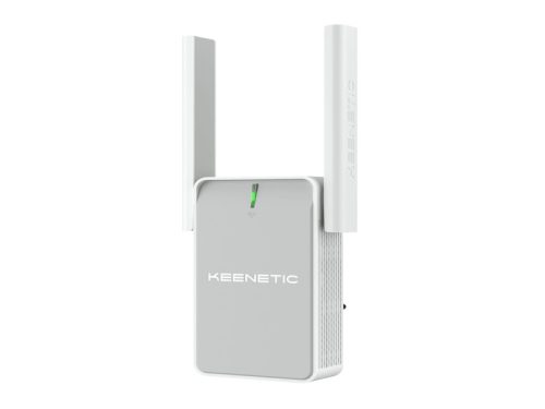 KEENETIC Buddy 5, AC1200 Wi-Fi Mesh Extender, 1xRJ45 FE port, direkt csatlakozás AC fali aljzatba