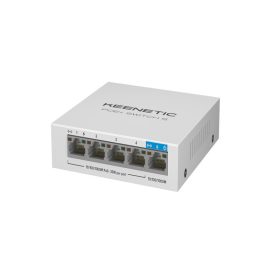   KEENETIC PoE+ Switch 5, 5 portos Gigabit PoE switch, 1 x RJ45 GE + 4 x RJ45 GE PoE+ (802.3af/at), POE power budget 60W, fém házas kivitel.