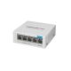 KEENETIC PoE+ Switch 5, 5 portos Gigabit PoE switch, 1 x RJ45 GE + 4 x RJ45 GE PoE+ (802.3af/at), POE power budget 60W, fém házas kivitel.