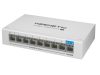 KEENETIC PoE+ Switch 9, 9 portos Gigabit PoE switch, 1 x RJ45 GE + 8 x RJ45 GE PoE+ (802.3af/at), POE power budget 120W, fém házas kivitel.