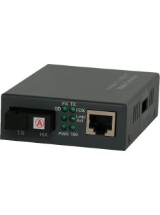   LinkEasy Pro média konverter, 10/100Base-T, egyszálas (SF) 20KM SM, SC, Tx:1310/Rx:1550