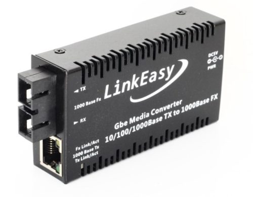 LinkEasy Mini Fast Ethernet média konverter, SM 1310 nm, 20km (SC), -20~65C