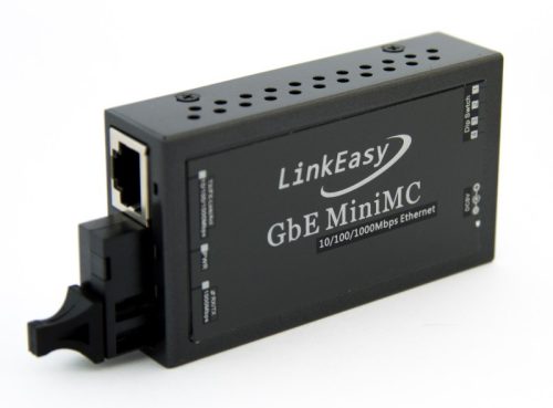 LinkEasy Mini Gigabit Ethernet média konverter, SM BiDi, Tx:1310nm, Rx:1550nm, 20km (SC), -20~65C