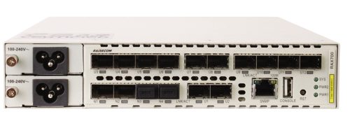 Raisecom IP/MPLS Carrier Ethernet switch,4x10GE SFP+ NNI+12xGE SFP UNI, 2xAC PSU modul