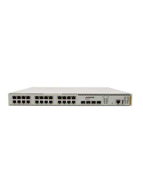 Raisecom CE L2/L3 aggregátor eszköz,24x10/100/1000Mbps LAN port,4x10GE SFP+upl., 2xAC PSU modul